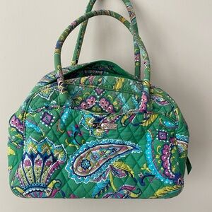 Vera Bradley Green Paisley Travel Bag